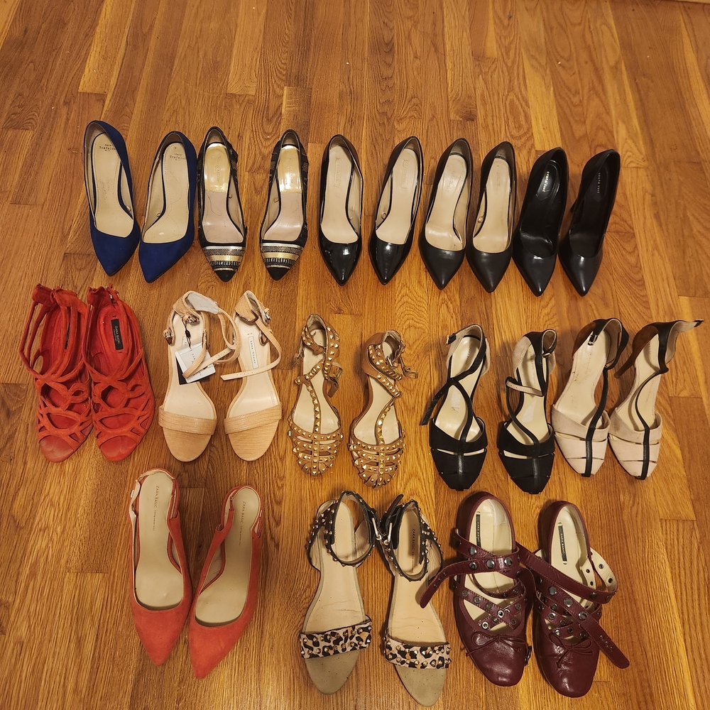 Zara Women's Heels Collection - Black, Red, Beige, Blue